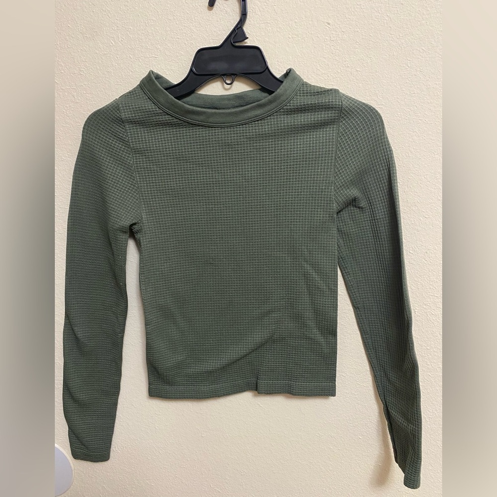 Crewneck Waffle Long-Sleeve Tee - No Boundaries